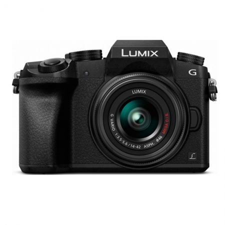 Panasonic Lumix DMC-G70 schwarz inkl. Vario 14-42mm 3.5-5.6 OIS 