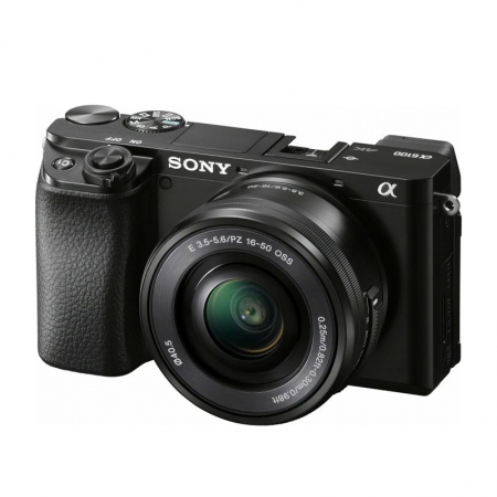 Sony Alpha 6100 schwarz mit Objektiv AF E 16-50mm OSS PZ und 55-210mm OSS (ILCE-6100YB)