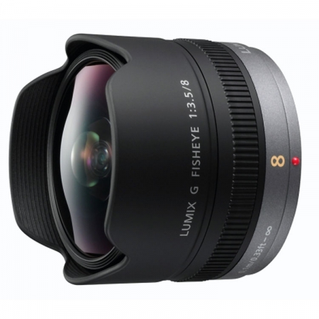 Panasonic Lumix Objektiv G 8mm 3.5 Fisheye (H-F008E) Panasonic Lumix Objektiv G 8mm 3.5 Fisheye (H-F008E)