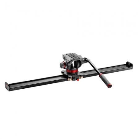 Manfrotto Kamera Slider 100cm mit 502 Videokopf (MVS100AMVH502AH)