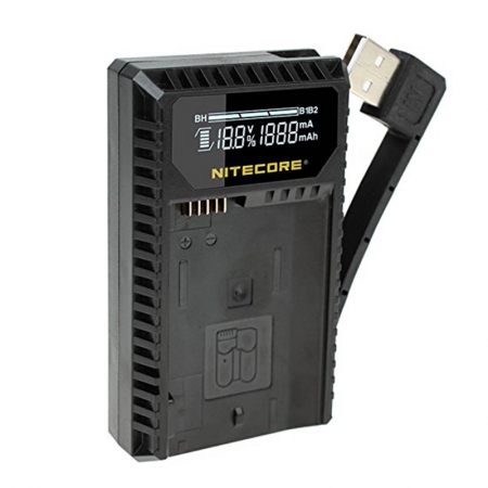 Nitecore UNK1 USB Ladegerät für Nikon EN-EL14/14a und EN-EL15/15a/15b Akku