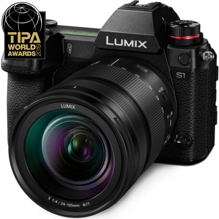 Panasonic Lumix DC-S1 schwarz mit Objektiv Lumix S 24-105mm 4.0 Macro OIS (DC-S1ME-K)