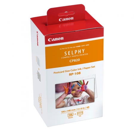 Canon RP-108 10x15 cm Papier und Farbband 108 Blatt (8568B001)