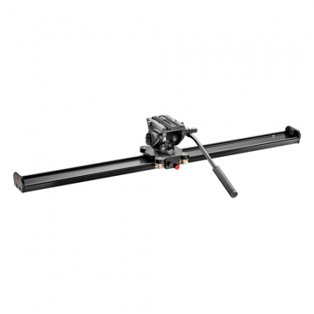 Manfrotto Kamera Slider 100cm mit 500 Videokopf (MVS100AMVH500AH)