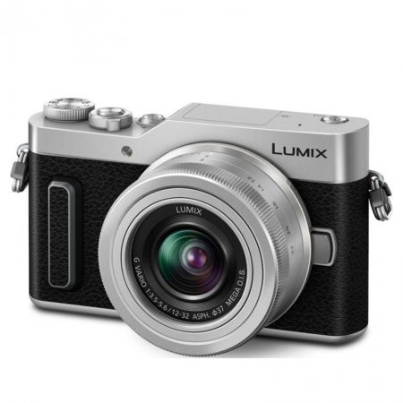 Panasonic Lumix DC-GX880 silber mit Objektiv Lumix G Vario 12-32mm 3.5-5.6 ASPH OIS (DC-GX880K-S)