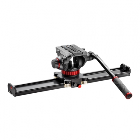 Manfrotto Kamera Slider 60cm mit 502 Videokopf (MVS060AMVH502AH)