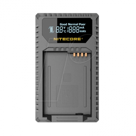 Nitecore ULQ USB Ladegerät für Leica BP-DC12 und Panasonic DMW-BLC12 Akku 