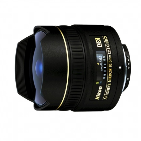 Nikon Objektiv AF DX 10.5mm 2.8G Fisheye (JAA629DA) Nikon Objektiv AF DX 10.5mm 2.8G Fisheye (JAA629DA)