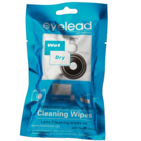eyelead Optik-Reinigungstücher dry/wet je 5St. (589707) eyelead Optik-Reinigungstücher dry/wet je 5St. (589707)