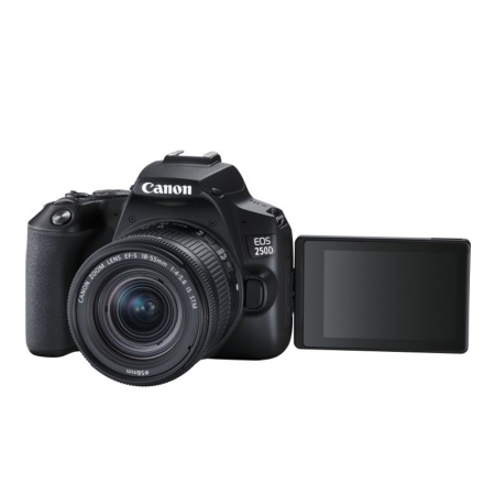 Canon EOS 250D schwarz mit Objektiv EF-S 18-55mm 4.0-5.6 IS STM (3454C002)