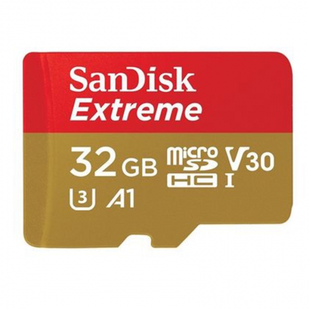 SanDisk Extreme R100 microSDHC 32GB Kit, UHS-I U3, A1, Class 10 (SDSQXAF-032G-GN6MA)