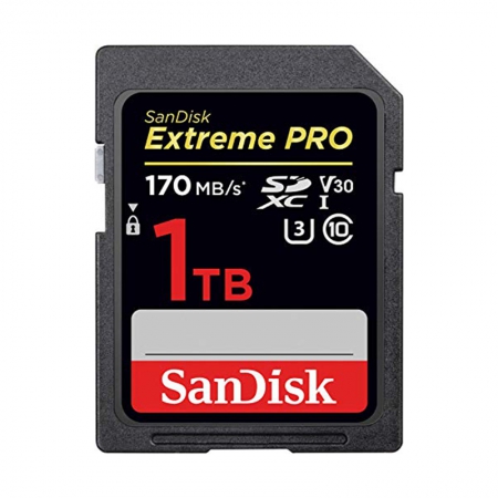 SanDisk Extreme PRO R170/W90 SDXC 1TB, UHS-I U3, Class 10 (SDSDXXY-1T00-GN4IN) SanDisk Extreme PRO R170/W90 SDXC 1TB, UHS-I U3, Class 10 (SDSDXXY-1T00-GN4IN)