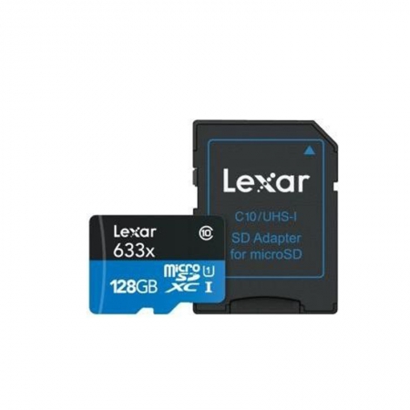 Lexar High-Performance 633x R95 microSDXC 128GB Kit, UHS-I, Class 10 (LSDMI128BBEU633A)