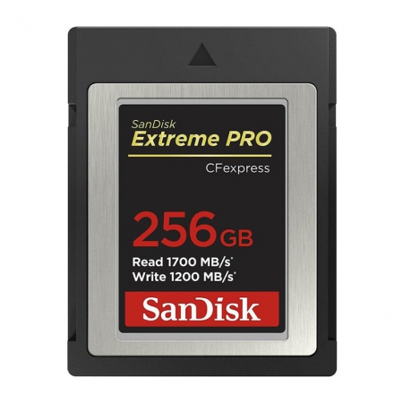 Sandisk Extreme Pro R1700/W1200 CFexpress 2.0 Type B 256GB (SDCFE-256G-GN4IN)