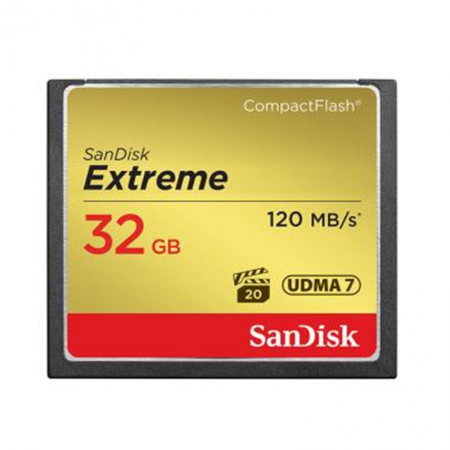 SanDisk CompactFlash Card (CF) Extreme 32GB 120MB/s (SDCFXS-032G-X46)