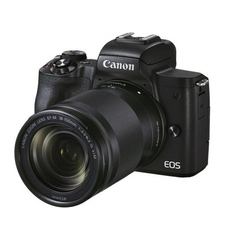 Canon EOS M50 Mark II schwarz mit Objektiv EF-M 18-150mm 3.5-6.3 IS STM (4728C017)
