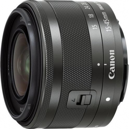 Canon Objektiv EF-M 15-45mm 3.5-6.3 IS STM schwarz (0572C005) 