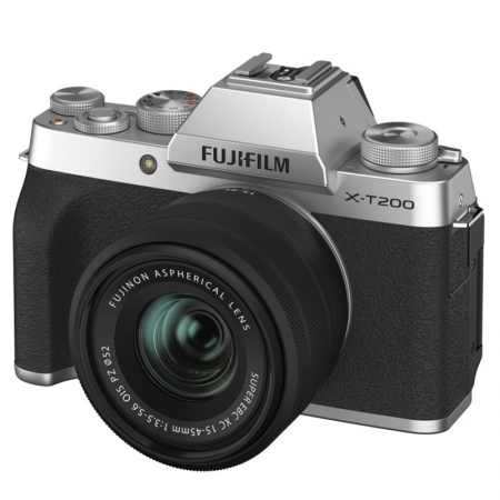 Fujifilm X-T200 silber + Objektiv XC 15-45mm 3.5-5.6 OIS PZ Fujifilm X-T200 silber + Objektiv XC 15-45mm 3.5-5.6 OIS PZ