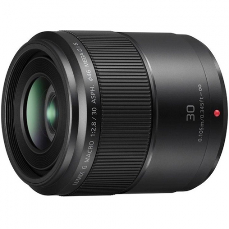 Panasonic Lumix Objektiv G 30mm 2.8 Makro ASPH OIS schwarz (H-HS030) Panasonic Lumix Objektiv G 30mm 2.8 Makro ASPH OIS schwarz (H-HS030)